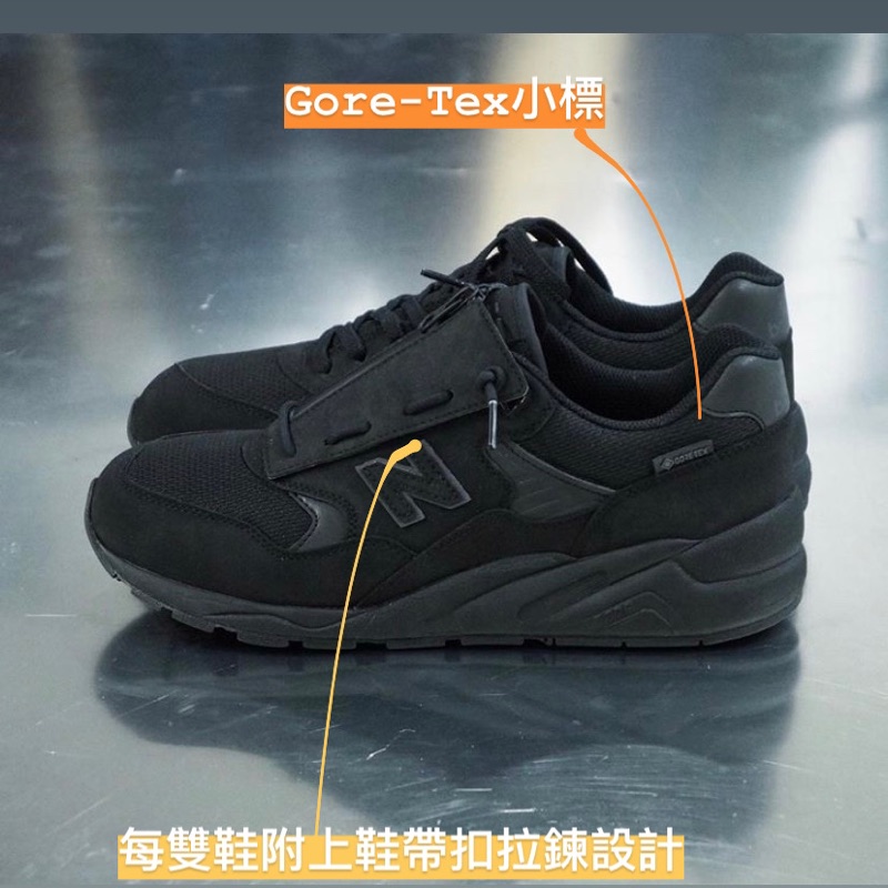 Gogosneaker®️New Balance MTX580GA gore-Tex 防水 拉鍊 全黑色 慢跑鞋