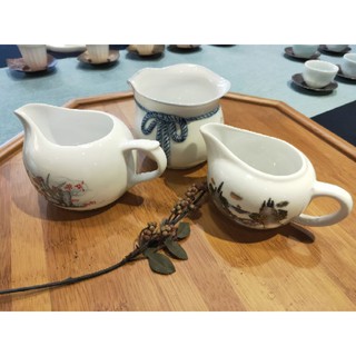 茶水間-出清山水瓷茶海 勻杯 泡茶器具皿