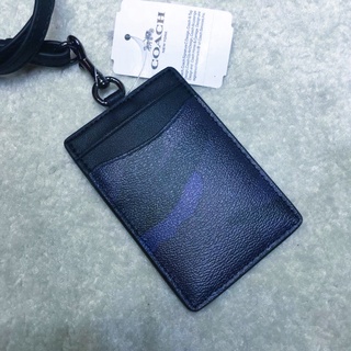 【Nami代購】COACH F30297 證件套 識別證套 悠遊卡 名片 信用卡 卡夾 經典馬車 藍迷彩