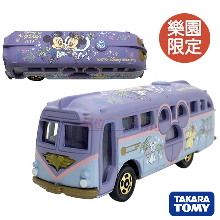 『 單位日貨 』2019 日本正版 多美 TOMICA 東京迪士尼 樂園限定 七夕 合金 巴士 公車 小車