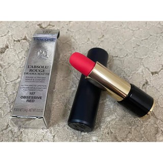 【美妝出清！現貨立即寄】全新專櫃正品lancome蘭蔻 絕對完美迷霧唇膏 # 157 obsessive red