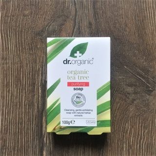 英國製 Dr. Organic Tea Tea Soap 茶樹油 香皂 有機 新品