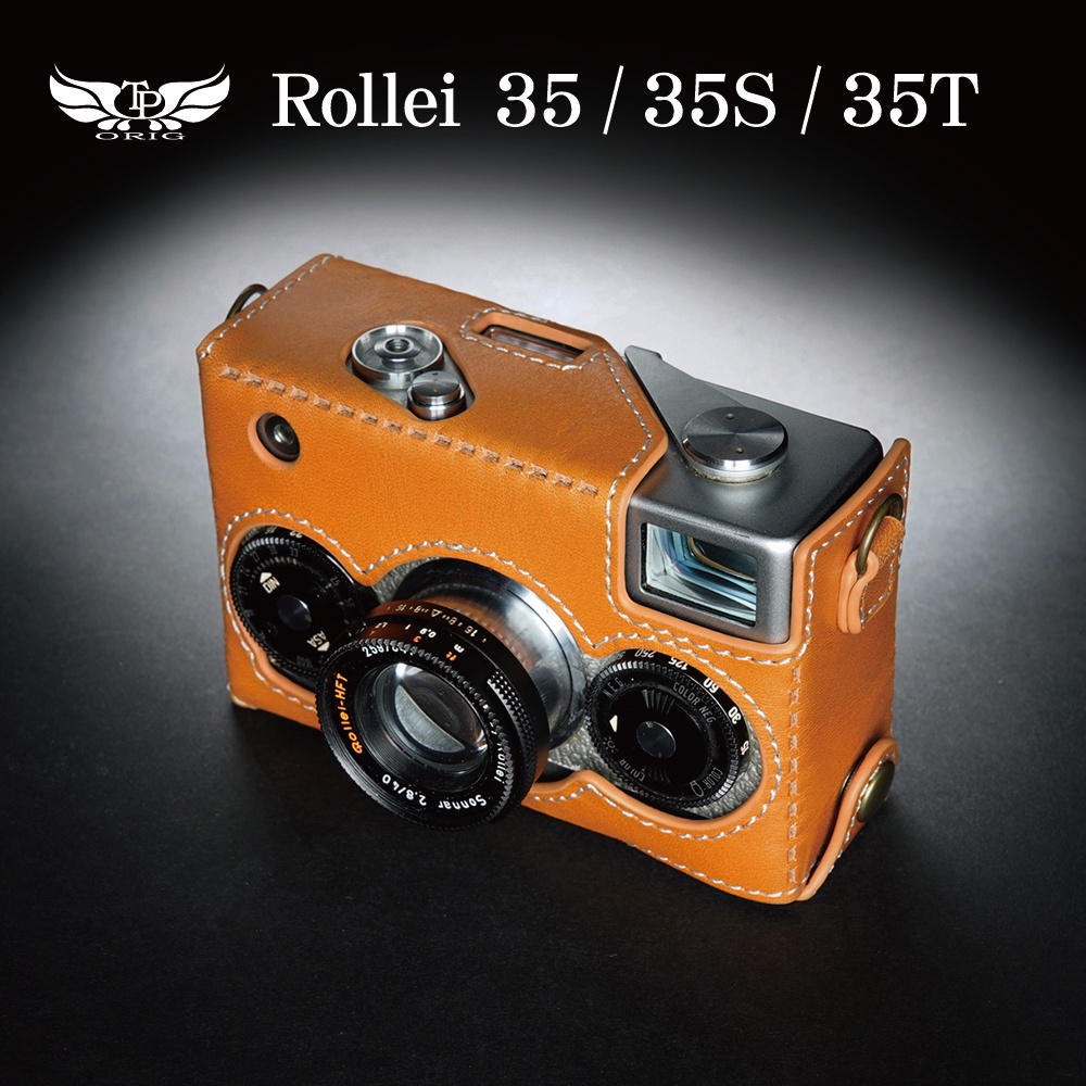 【台灣TP】真皮 適用於 Rollei 35 / 35S  / 35T  相機皮套 送鏡頭蓋貼