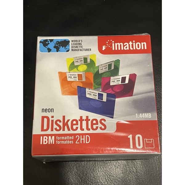 庫存新品 怡敏信 imation 3.5 2HD  1.44MB（一盒/10片裝）磁碟片 磁片 軟碟片