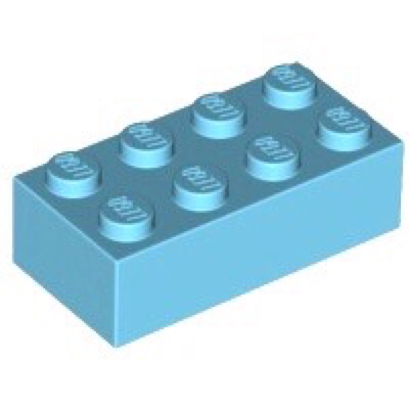 《安納金小站》 樂高 LEGO 天空藍色 2x4 基本磚 3001尉藍 天空藍 中間 蔚藍色 全新 零件 4625629