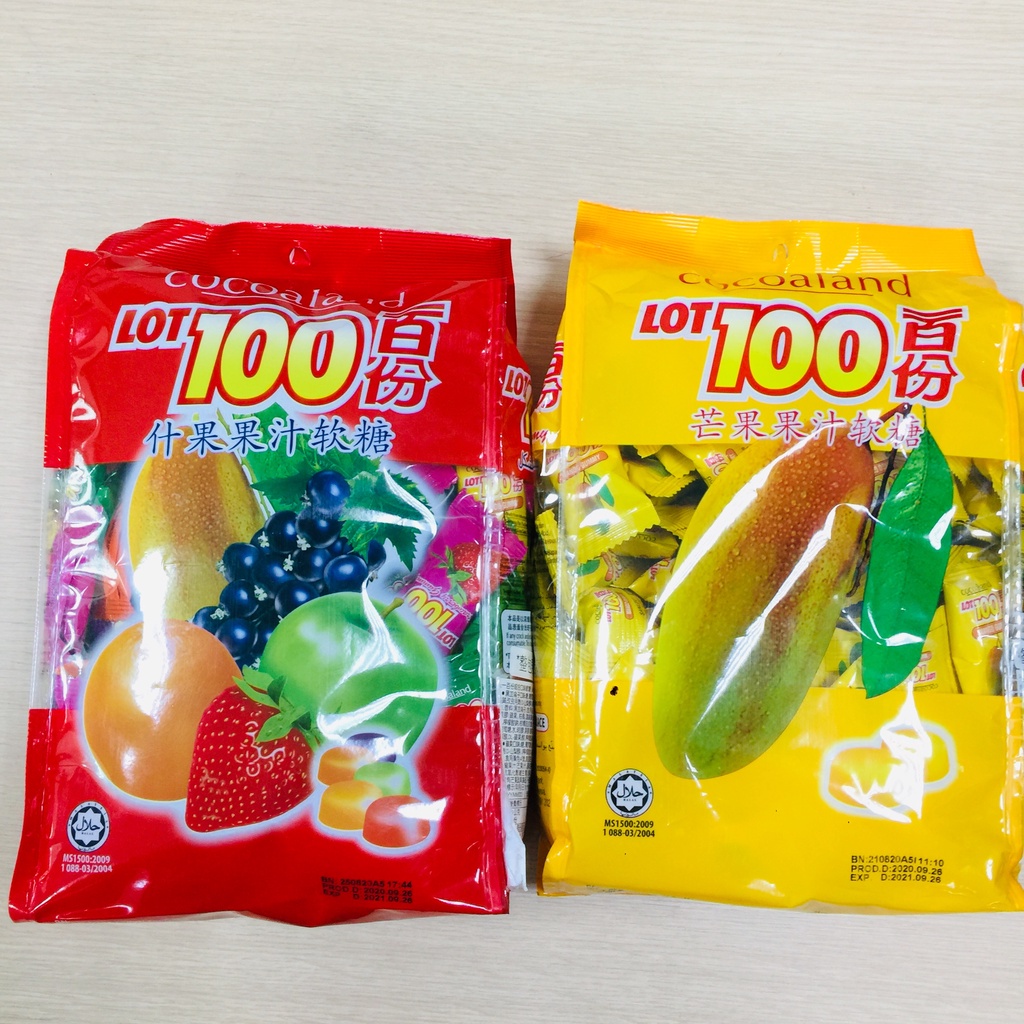 ｜3號味蕾｜馬來西亞 一百份軟糖(綜合水果/芒果) QQ軟糖
