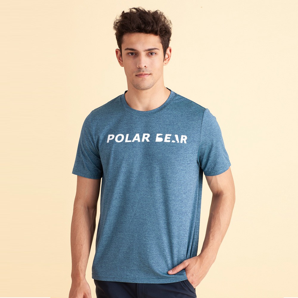【POLAR BEAR】男速排快乾圓領印花T恤-21T02