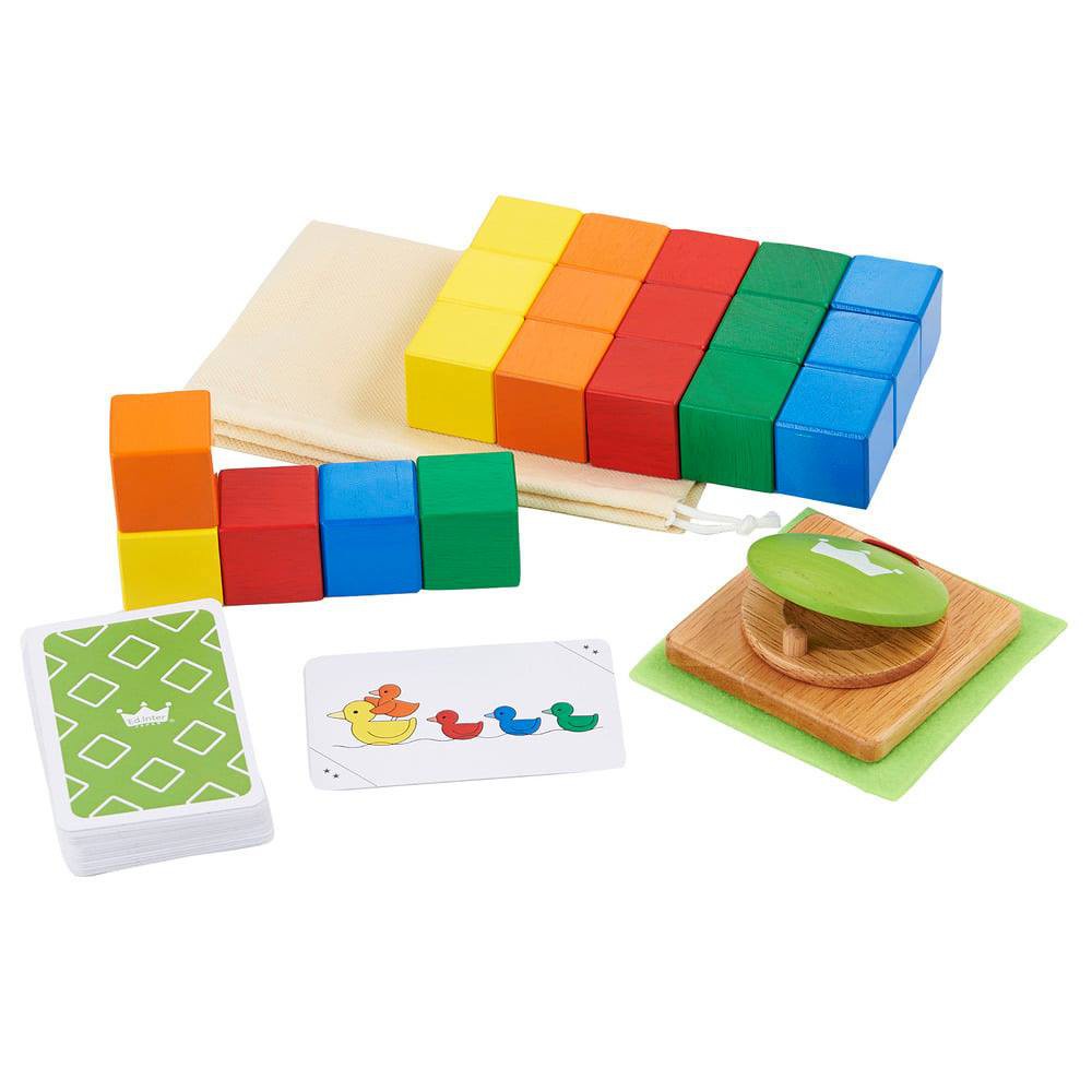 [曼選] 現貨 Ed.Inter 木製玩具 彩色積木配對樂 益智玩具 木頭玩具 益智遊戲 正版 &lt;發票&gt;
