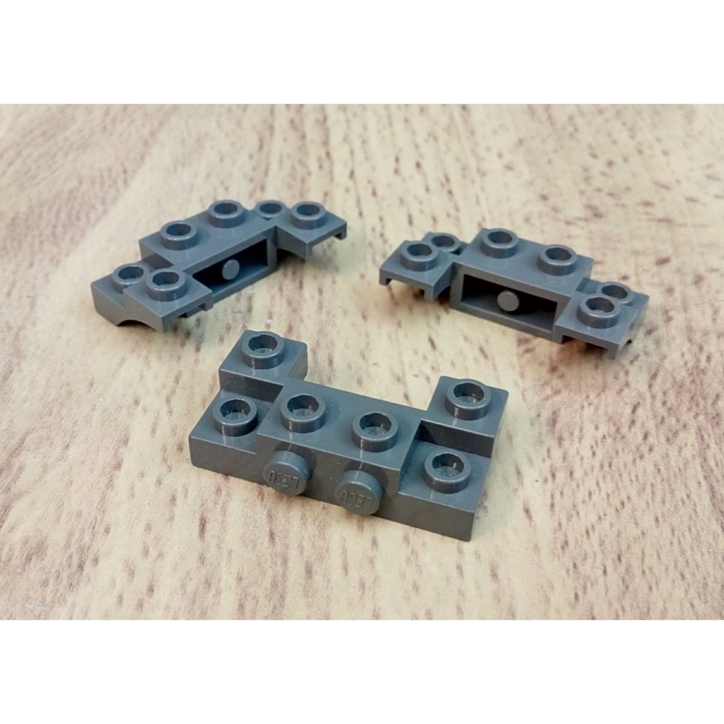 [ 二手磚 ] 樂高 52038 深藍灰 變形磚 Brick, Modified 2 x 4 - 1 x 4