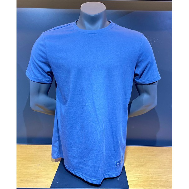 KANGOL 中性款藍色背後大logo休閒短袖上衣-NO.6125100282