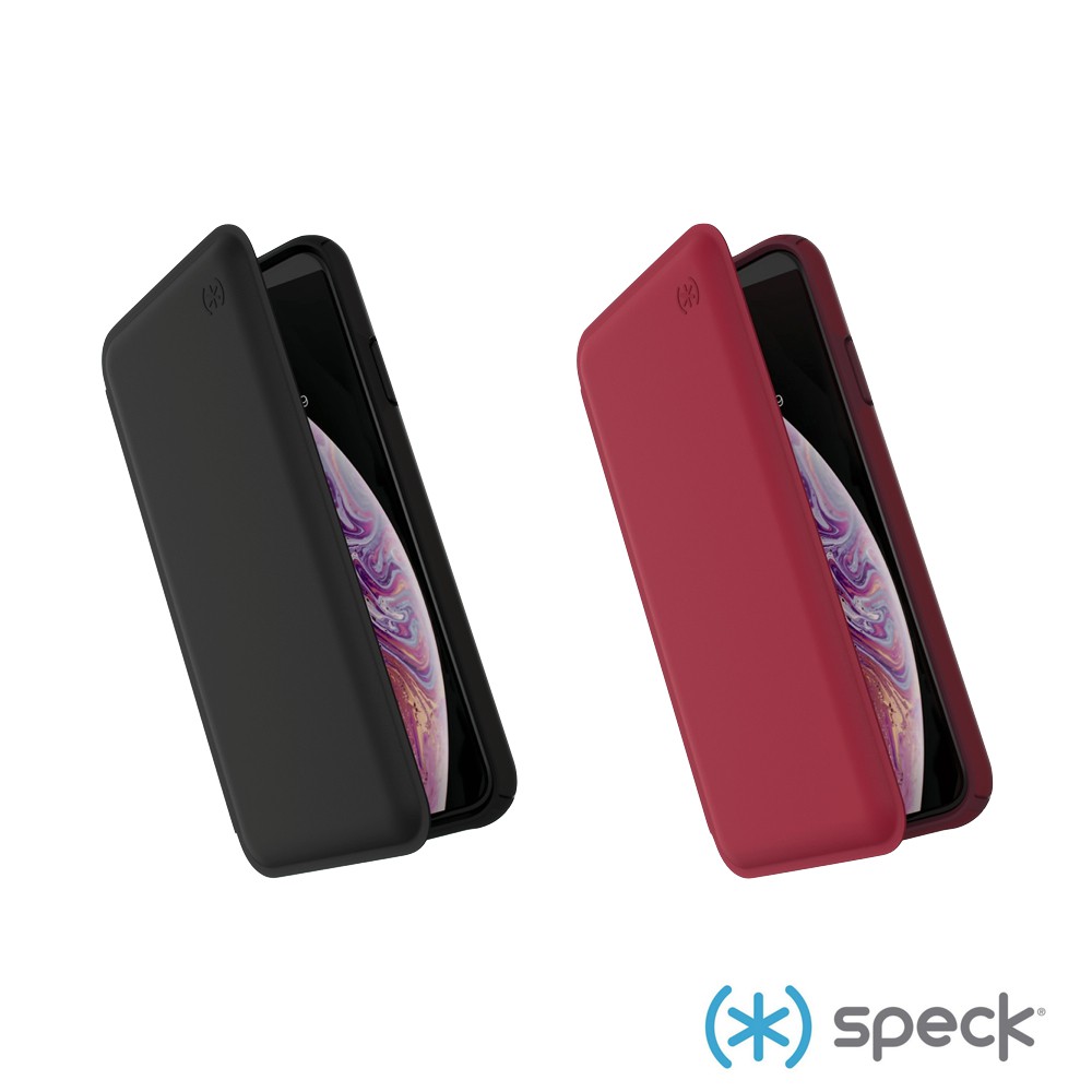 Speck iPhone XS Max 6.5吋 Presidio Folio Leather 皮質 側翻 防摔 皮套