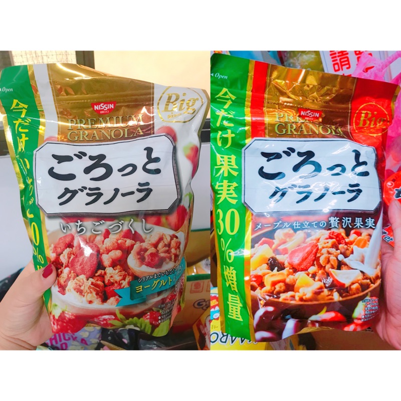 日清草莓/綜合水果穀物麥片500g +30%