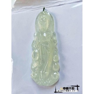 中森寶石🔮純天然 翡翠 觀音 項鍊 保A 天然 緬甸玉 冰種 觀音 項鍊 玉墜 觀世音菩薩 #冰糯種 #保平安#擋煞