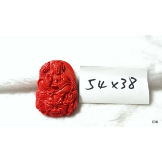 4093天然硃砂辰砂念珠佛珠佛像硃砂硃砂觀音騎龍觀音