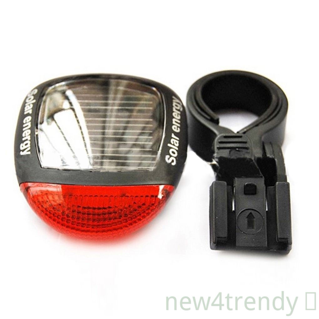 2led紅色自行車太陽能可充電紅色尾燈尾燈手電筒new4