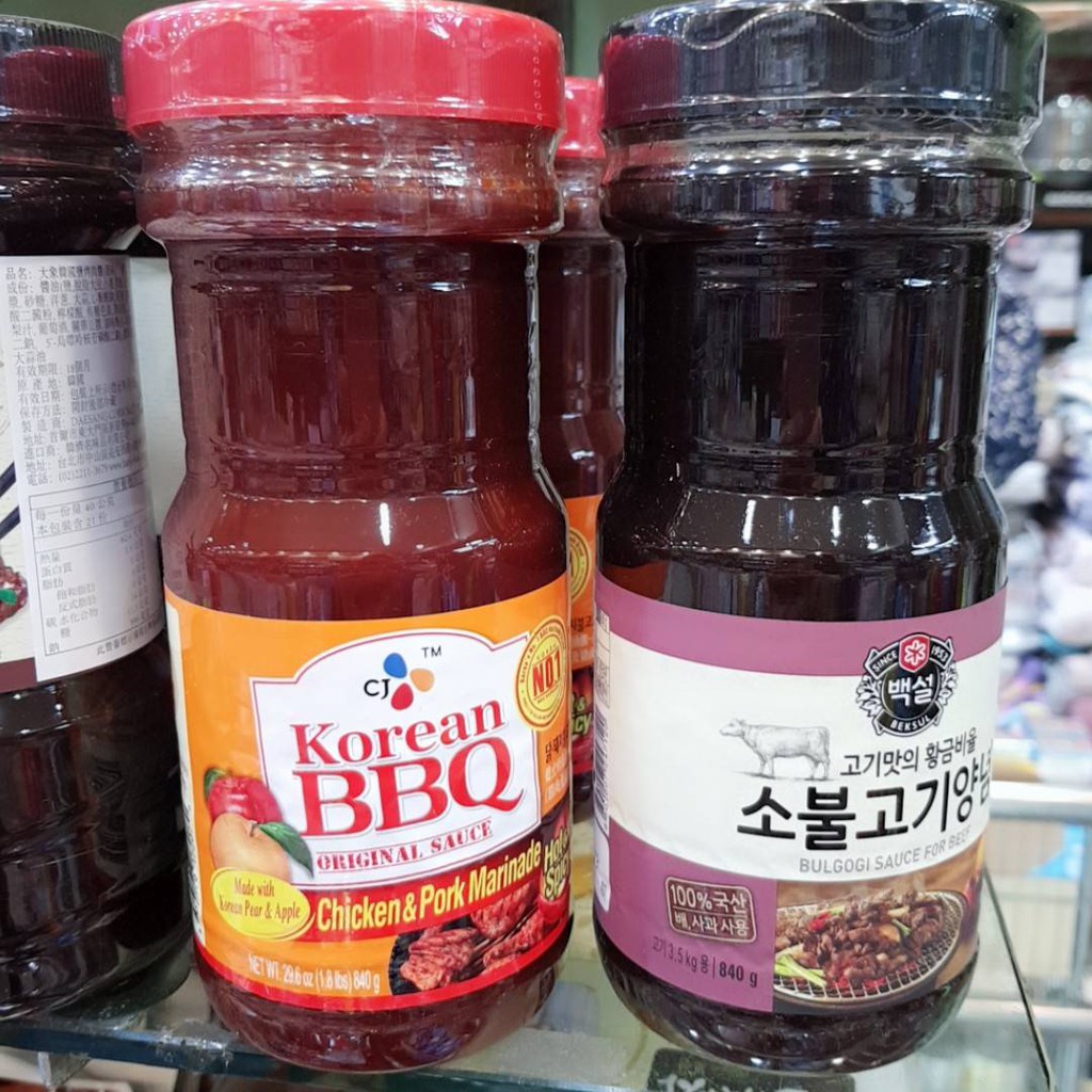 韓國醃烤水梨烤肉醬840g/瓶~~原味/辣味任選一罐 韓國烤肉醬