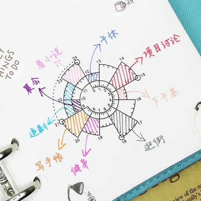 小資の鋪 全館滿 399免運 手帳印章 印章12小時制24小時制時間餅