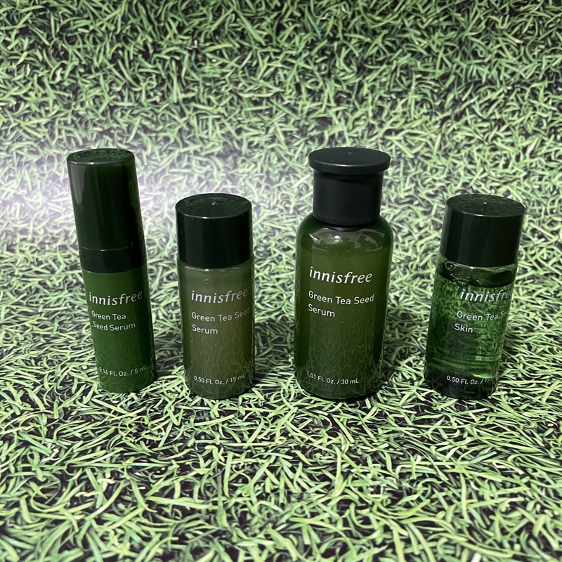 innisfree 旅行組 化妝水 精華 綠茶籽保濕調理水15ml／綠茶籽保濕精華15ml