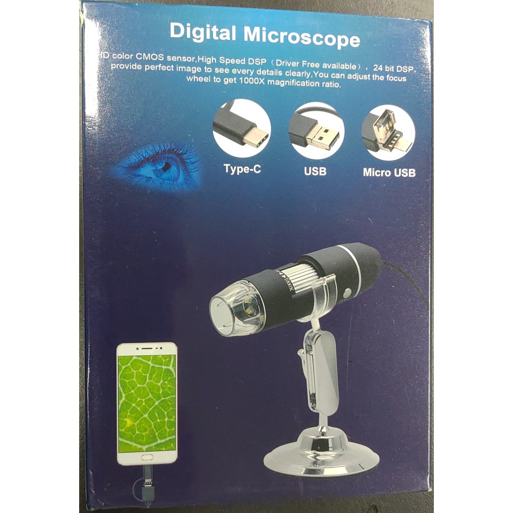 【全新品】3 in 1 USB Digital Microscope 數位顯微鏡(解析度：1920X1080P)(黑色)