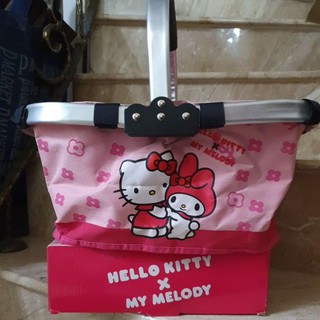 Hello Kitty & My Melody 摺疊購物籃