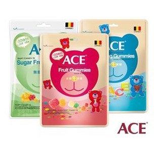 【育兒嬰品社】ACE軟糖 水果Q軟糖 字母Q軟糖 無糖Q軟糖 240克