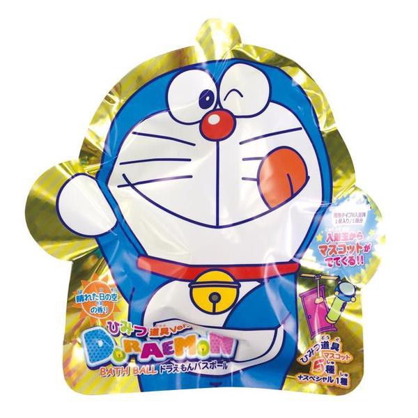 日本進口 哆啦A夢 秘密工具 附玩具公仔 沐浴球 泡澡球 入浴劑 泡泡球