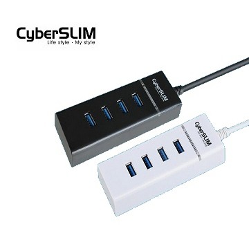 【J.X.P】CyberSLIM 大衛肯尼 USB3.0 4埠HUB集線器 4個USB3.0接口 LED指示燈 過載保護
