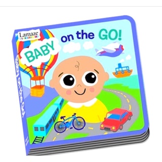 【玩具福利社】美國Lamaze拉梅茲嬰幼兒英文童書 baby on the go 交通類書籍