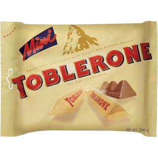 TOBLERONE 瑞士三角迷你牛奶巧克力 200g【家樂福】