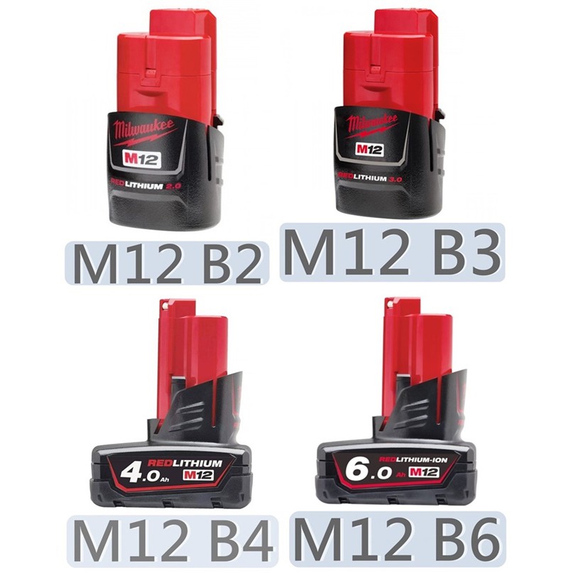 M12B2【美沃奇旗艦店】M12B3 美國 12V鋰電池M12B4 適用於米沃奇 12V所有機種 M12B6