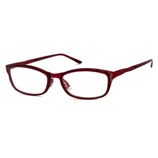 光學眼鏡 知名眼鏡行 (回饋價) - 雕紋玫瑰紅系列 薄鋼/TR複合材質 15226高品質光學鏡框 (複合材質/全框)