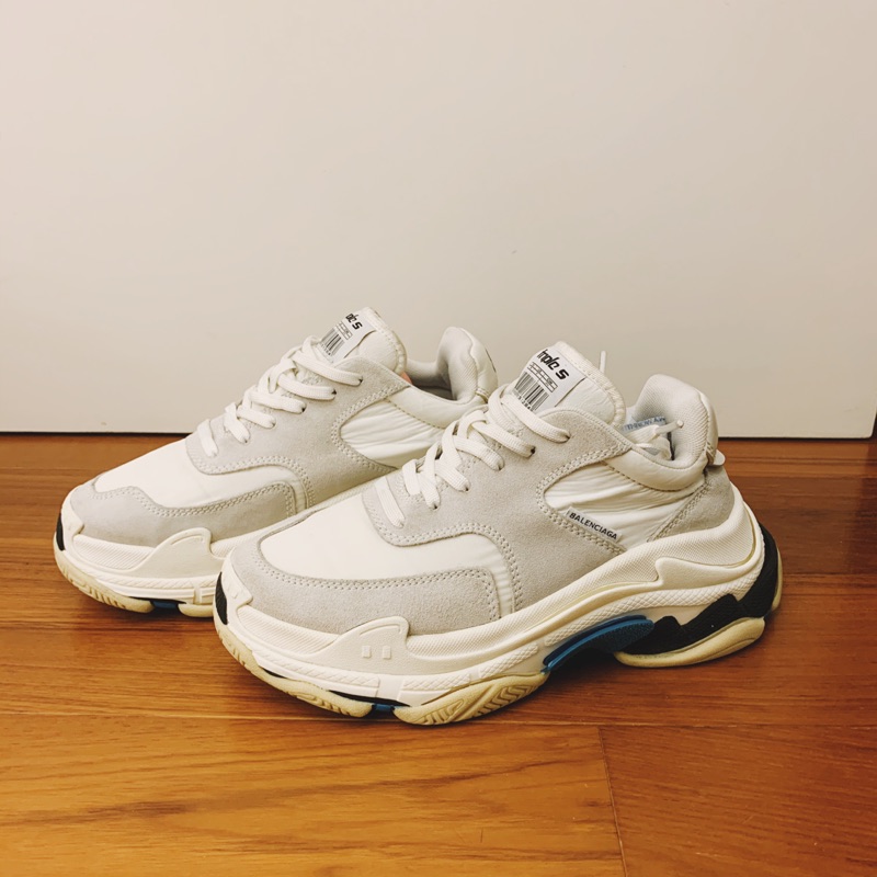 Balenciaga triple s 巴黎世家 老爹鞋 二手真品 36號 藍白