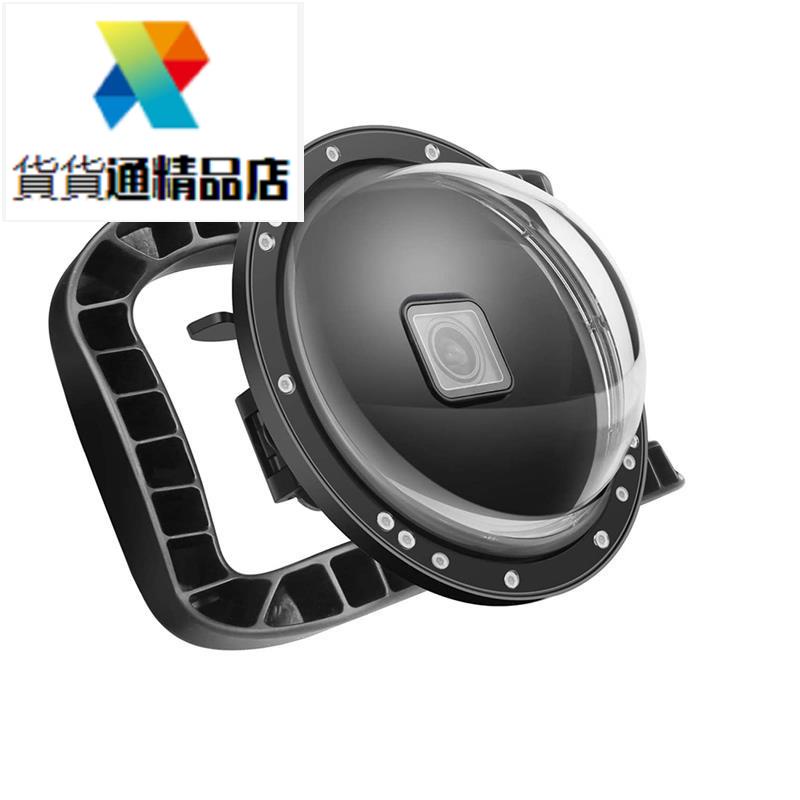 【五金配件】SHOOT 適用於 GoPro Hero 8 的潛水圓頂端口鏡頭，帶雙手柄扳機水下防水外殼鏡頭蓋