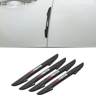 MAZDA 全新 4 件裝汽車貼紙車門防撞保護條防刮條適用於馬自達 2 3 5 6 M5 Ms CX-4 CX-5 CX
