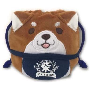 日本代購 柴犬絨布束口袋 束口包 收納包 小物收納 生日禮物 抽繩袋 萬用包 彩妝收納 衛生棉包包