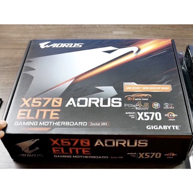 GIGABYTE X570 AROUS ELITE AM4 主機板 無WiFi 礦渣