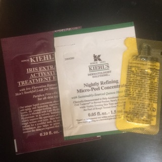 Kiehls 藜麥煥膚精華1.5ml+紫鳶青春肌活露3ml