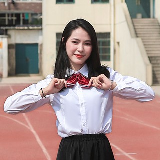 春夏特惠 畢業班服春夏季jk套裝學院風白襯衫女初中高中校服裝大學生黑裙子 蝦皮購物
