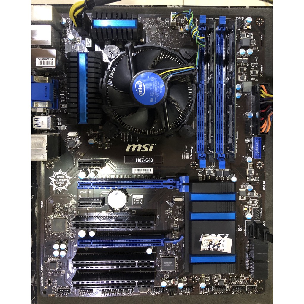 二手良品 msi h87-g43 lga 1150 主機板