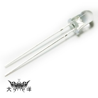 3mm 透明殼 高亮度 LED (100pcs/包) 0626 二極管 大洋國際電子