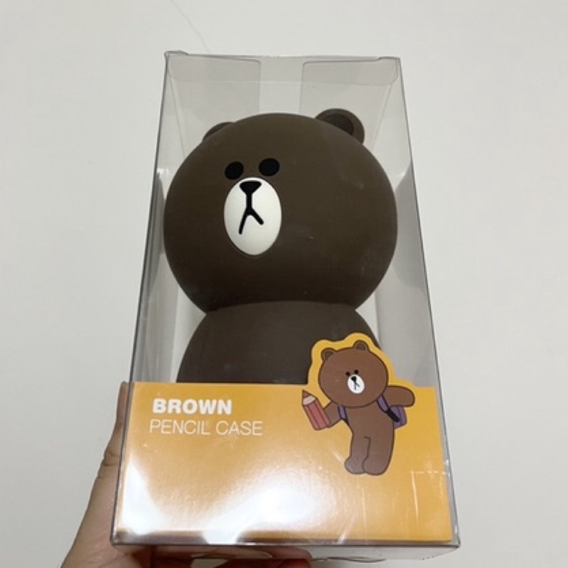【全新現貨】LINE 熊大 造型 鉛筆盒 筆筒 筆袋