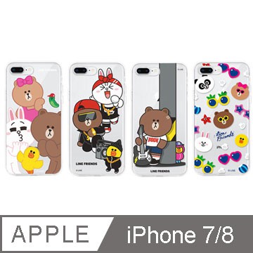 北車 GARMMA LINE Friends iPhone 7/8 4.7吋 空壓氣墊 防摔 保護軟殼 空壓殼 搖滾系列