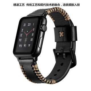 真皮錶帶 Apple Watch 5/4/3代 iwatch4錶帶皮革替換帶 手錶帶 皮質 40/42mm/44MM