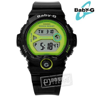 Baby-G CASIO / BG-6903-1B / 卡西歐熱愛運動果凍半透明兩地時間橡膠手錶 黑色 45mm