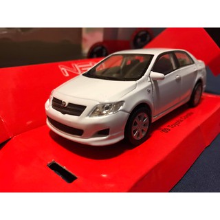 豐田 corolla altis 1/36 全新盒裝 合金模型迴力車 模型車 白色