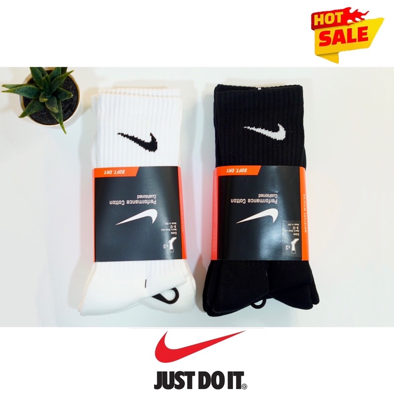 現貨Nike SX4700系列 經典中筒長襪 一組三雙 🇺🇸 黑/白 兩色 長襪 尺寸M/L 男女款 🛒