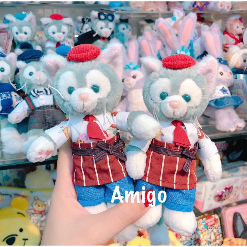 日本 迪士尼樂園 Duffy 達菲 Gelatoni 傑拉托尼 傑拉東尼 東尼貓 畫家貓 情人節 吊飾