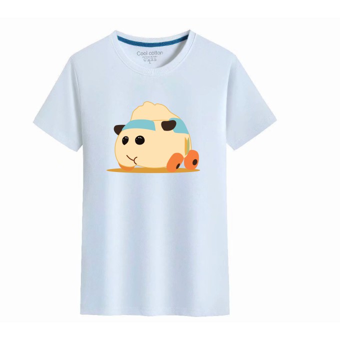 天竺鼠車車 阿比 網紅動畫 大logo T恤 四色 棉質薄款 天竺鼠車車衣服 天竺鼠車車T恤