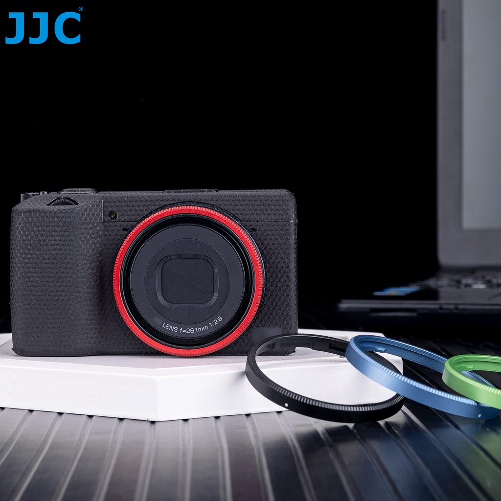 JJC 金屬製GN-2鏡頭裝飾環 理光Ricoh GR3x GR IIIx GRIIIx相機專用彩色鏡頭環