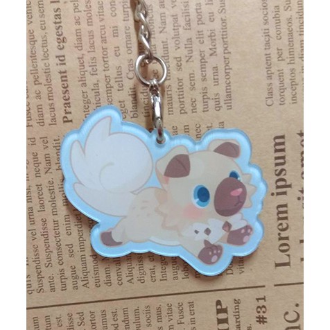 Rockruff keychain
